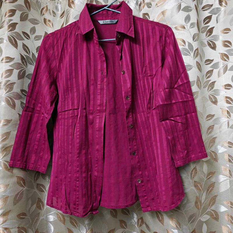 Annabelle Sheer Striped Shirt