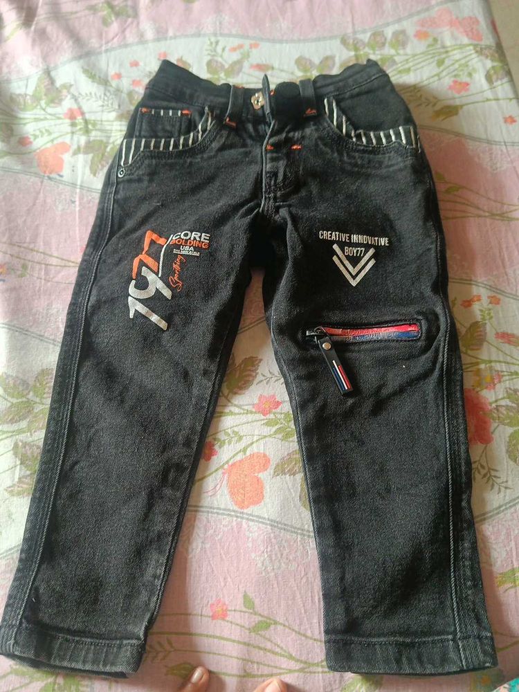 Stylish Boys' Black Jeans