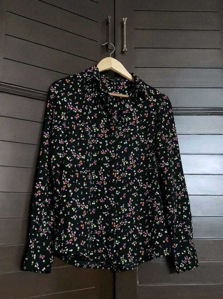 Marks &amp; Spencer Chic Floral Print Button-Up Shirt