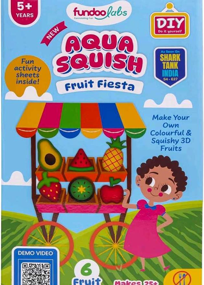 FundooLabs® Fruit Fiesta Aqua Squish Kit | Make 25