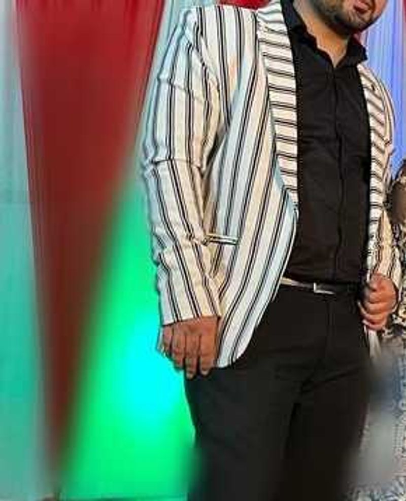 Striped Blazer - Men's Fashion