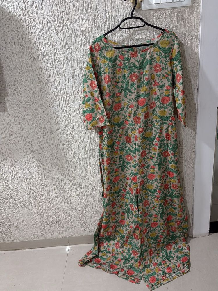 Floral Print Kurta Set