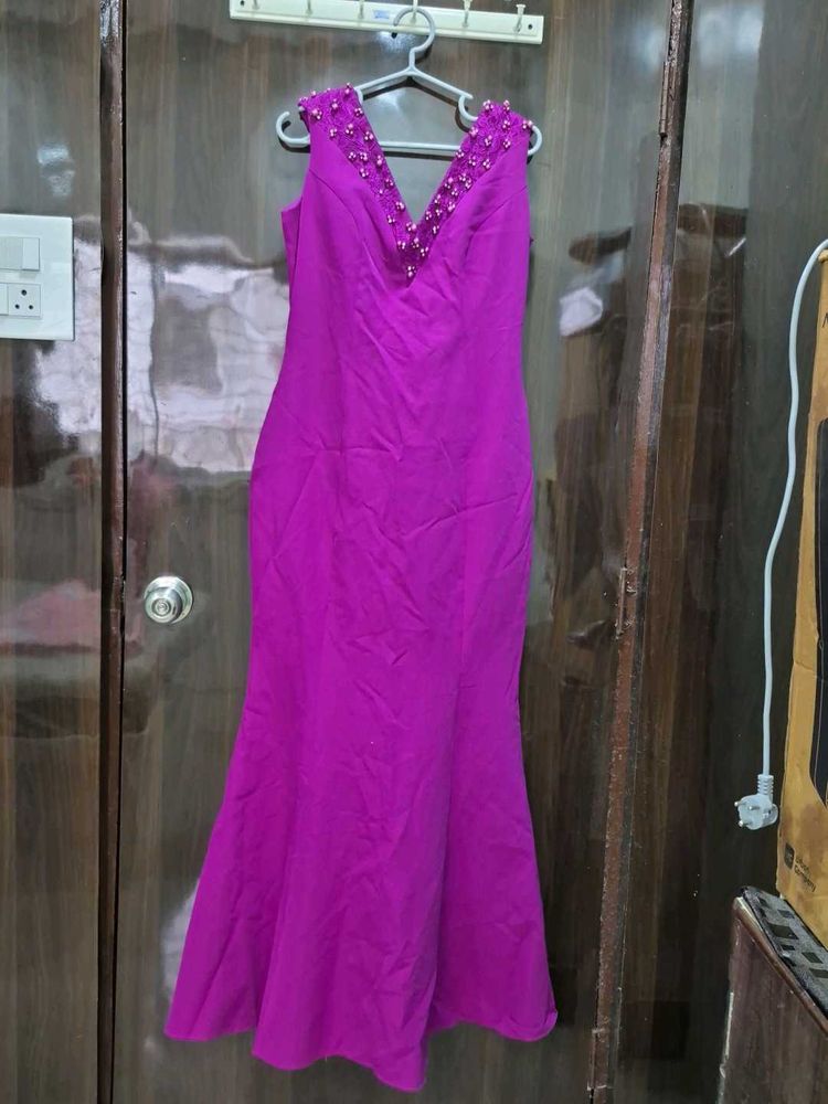 Elegant Purple Maxi Dress