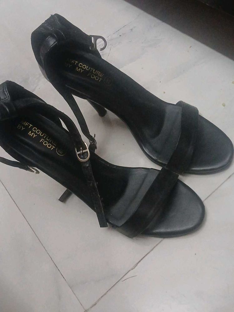 Black Heeled Sandals