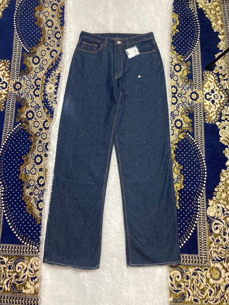 Branded Straight Fit Denim