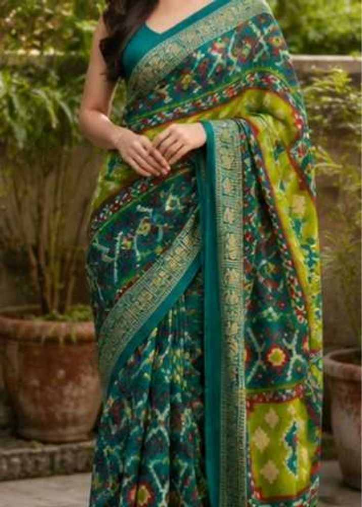 NEW GREEN SAREE