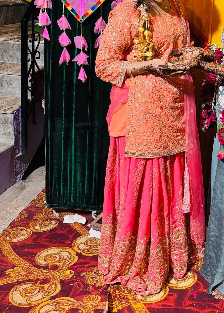 Beautiful Orange &amp; Pink Lehenga Choli❤️