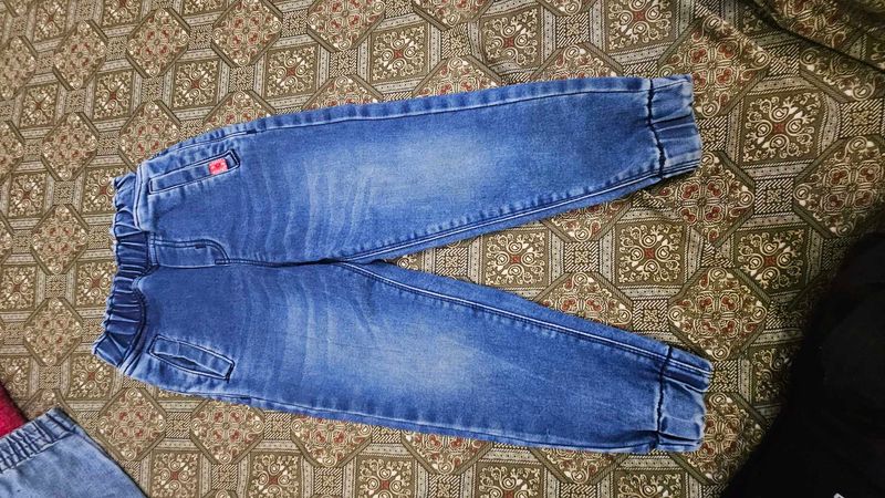 Kids Blue Denim Jogger Pants 2-4 Years boy