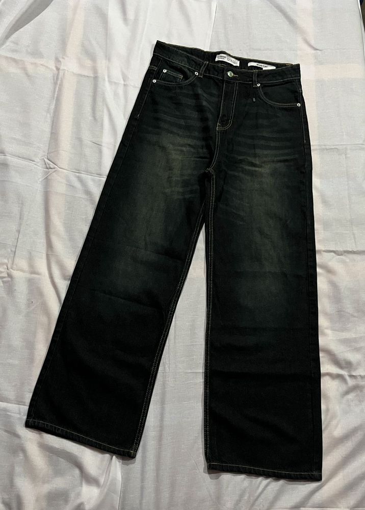 COMING Wide Leg Dark Wash Jeans size 34