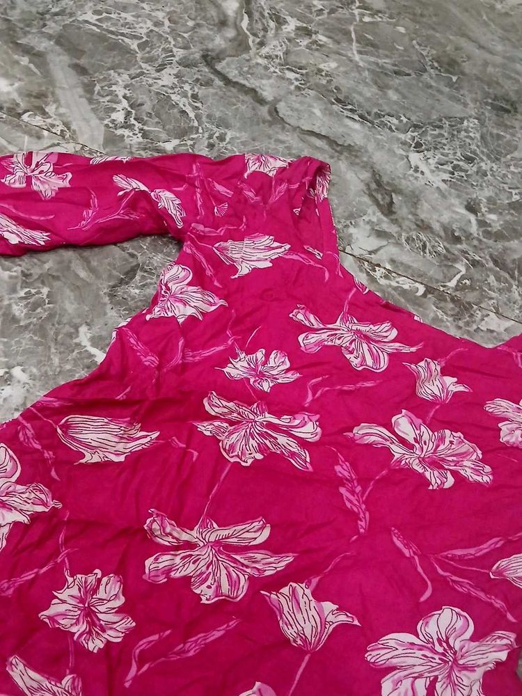 Pink new short kurti
