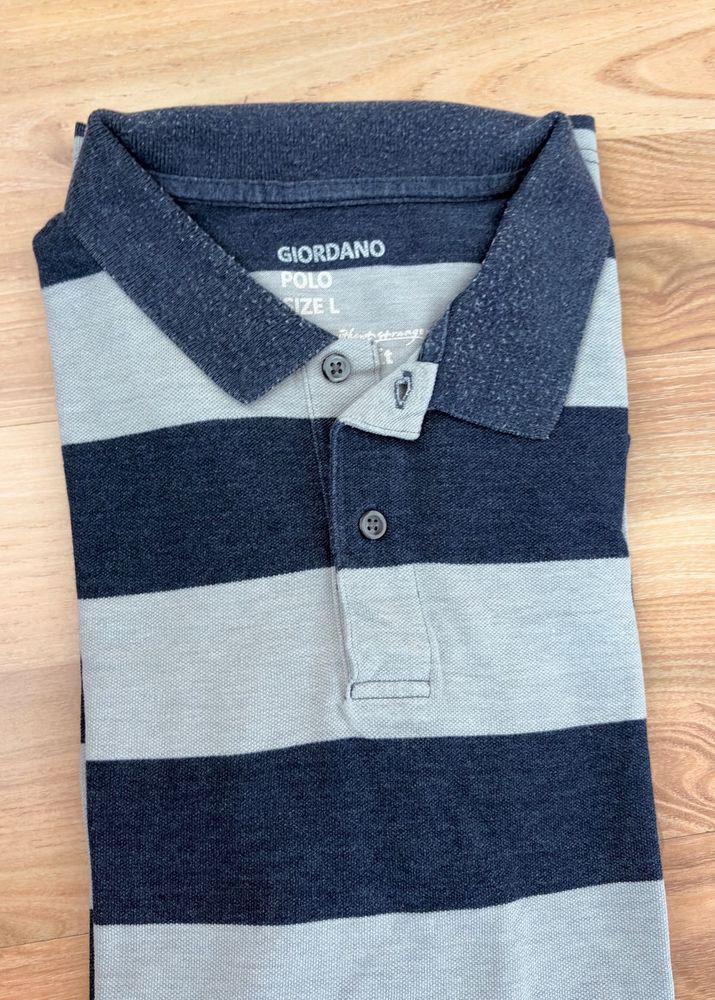 Giordano Striped Polo Shirt