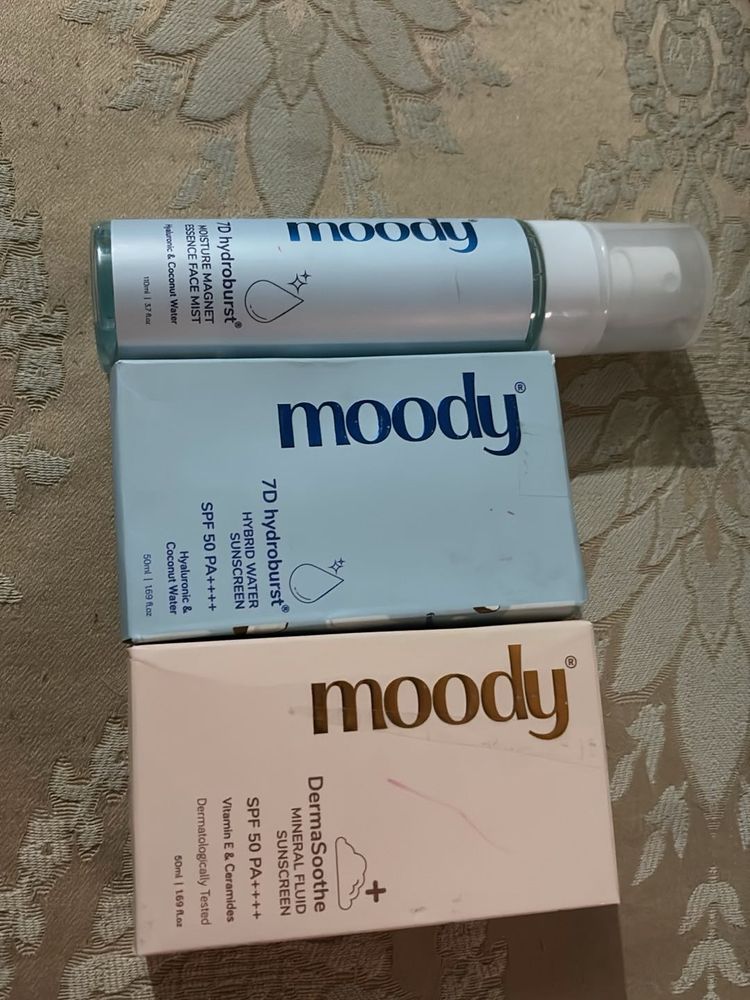 Moody Skincare Bundle - Face Mist &amp; Sunscreen