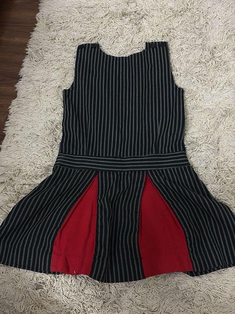 Striped Fit &amp; Flare Dress