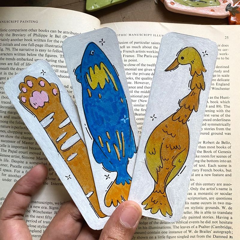 Handmade Animal Bookmarks