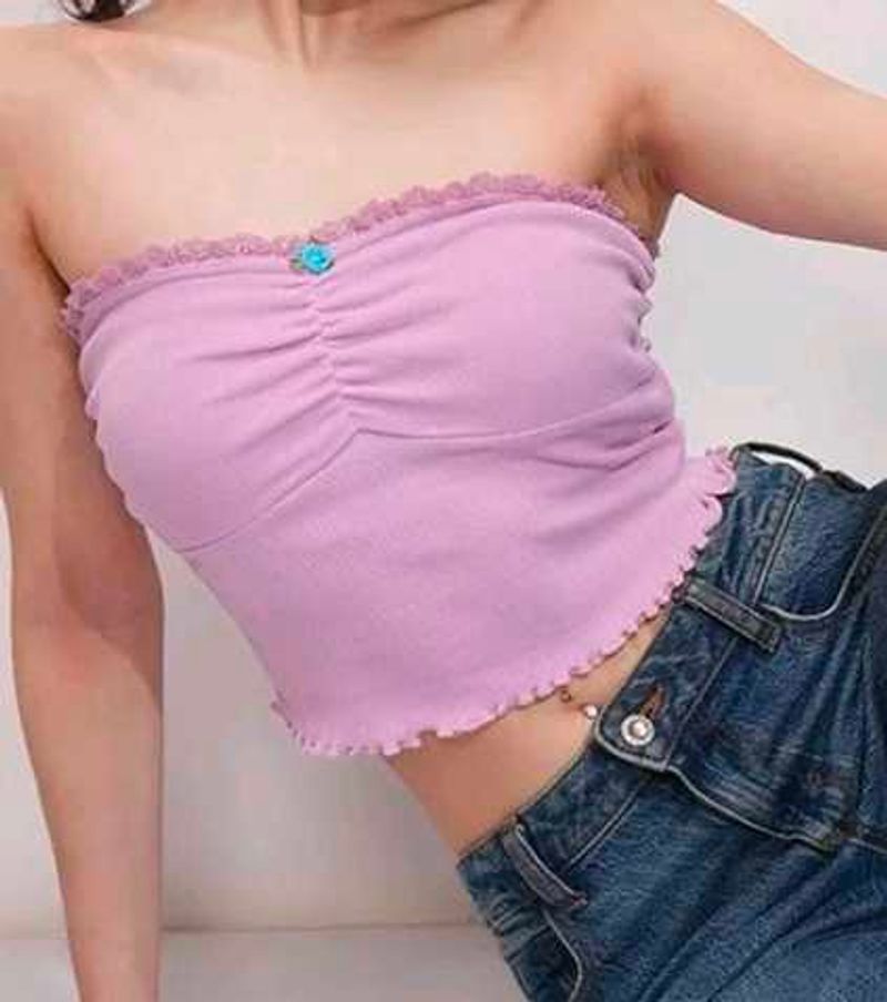 Cute Lilac Tube Top