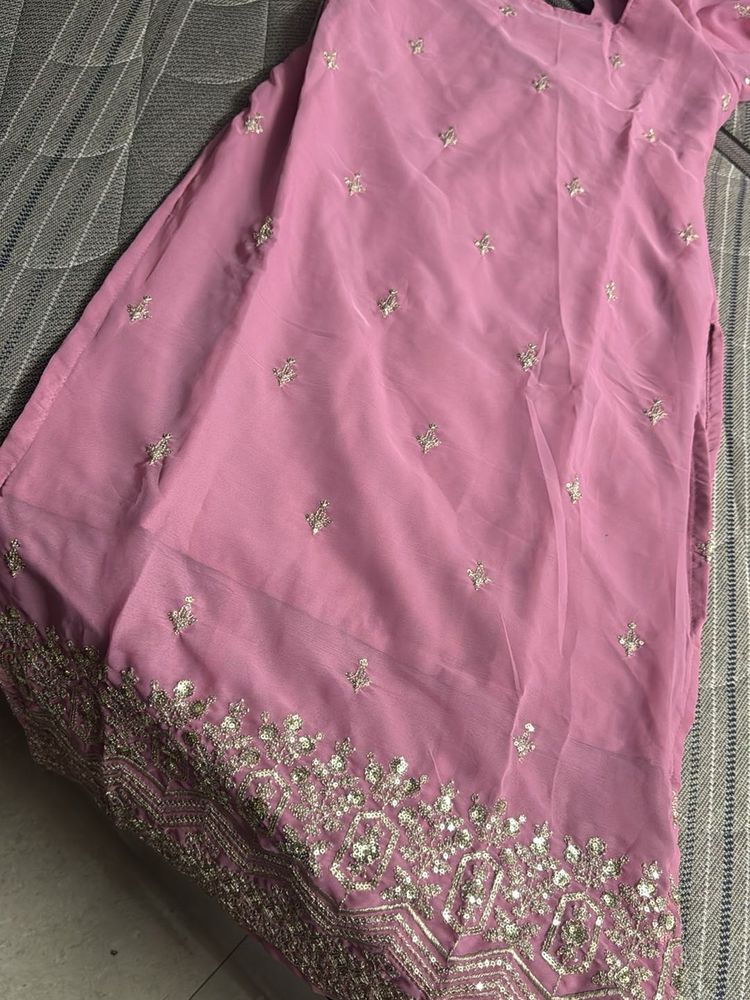 Beautiful Pink Embellished Lehenga