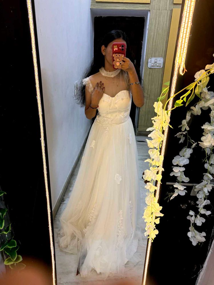 Elegant White Bridal Lehenga