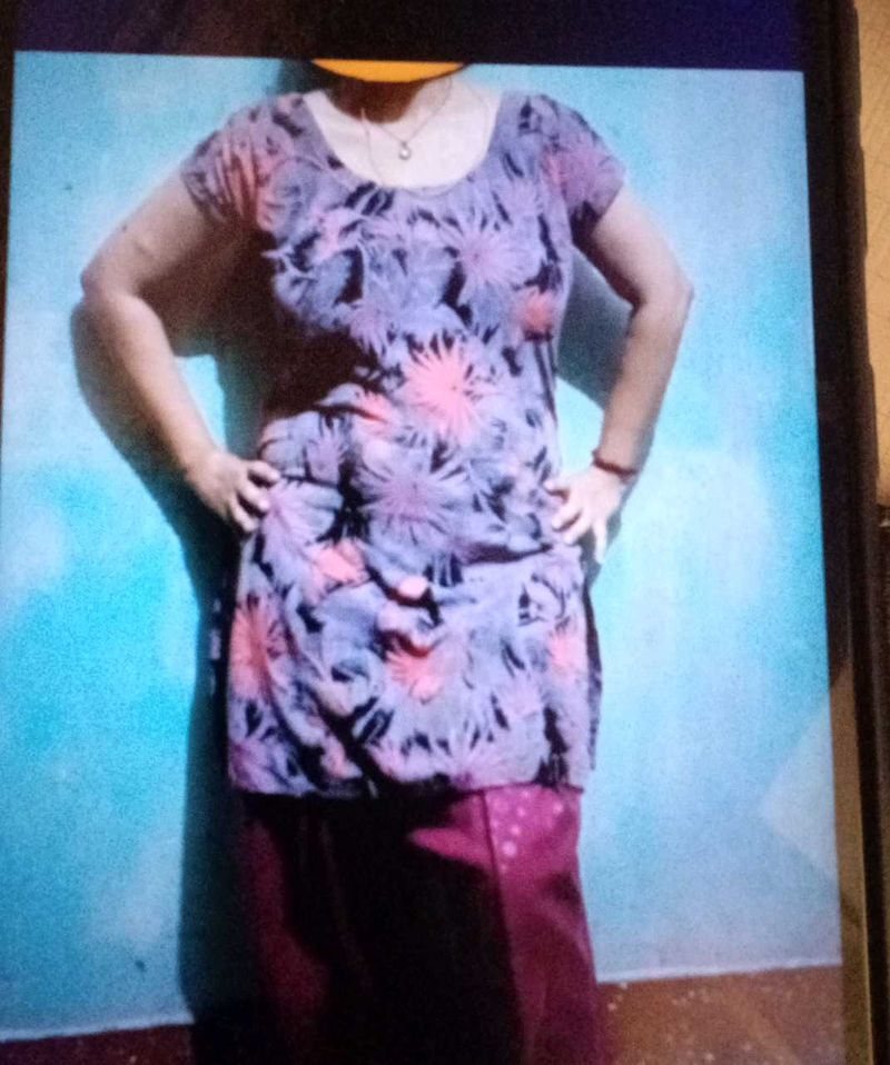 Floral Print Kurta
