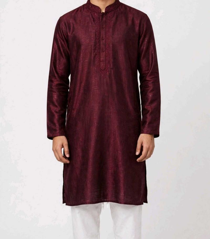Maroon Kurta Set