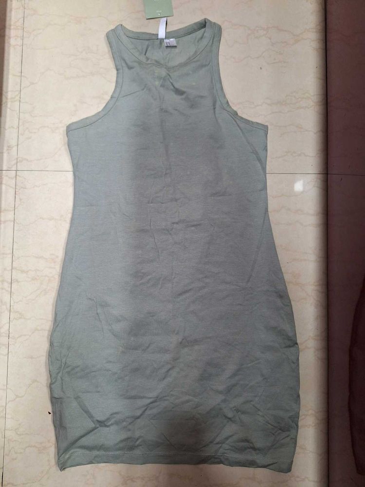 Light Green Sleeveless Tank Dress