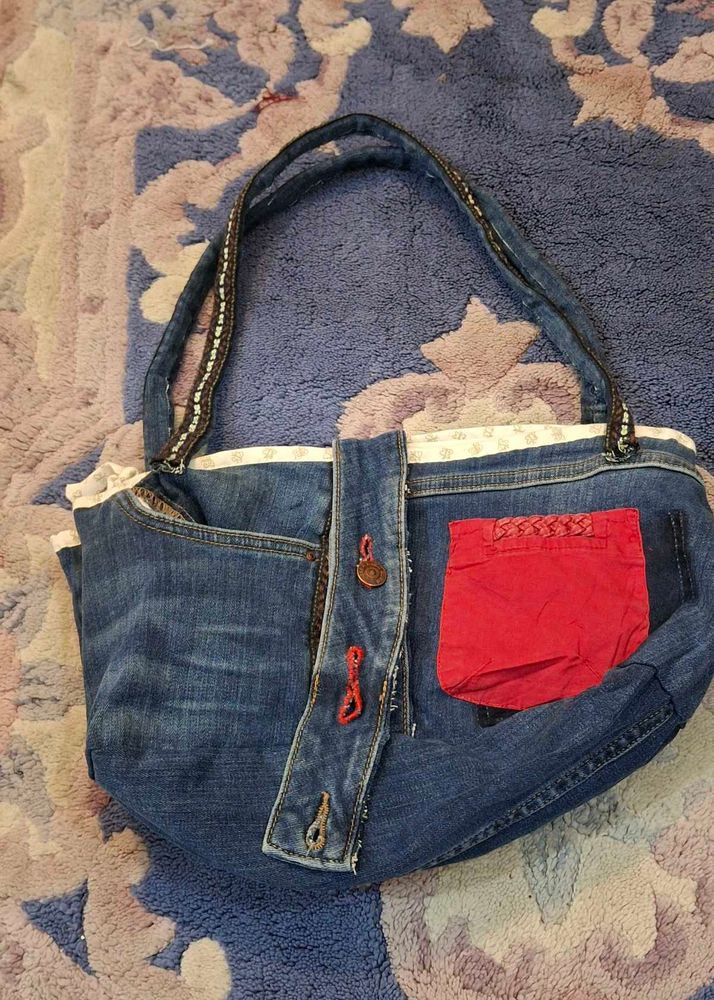 Unique Denim Hobo Bag