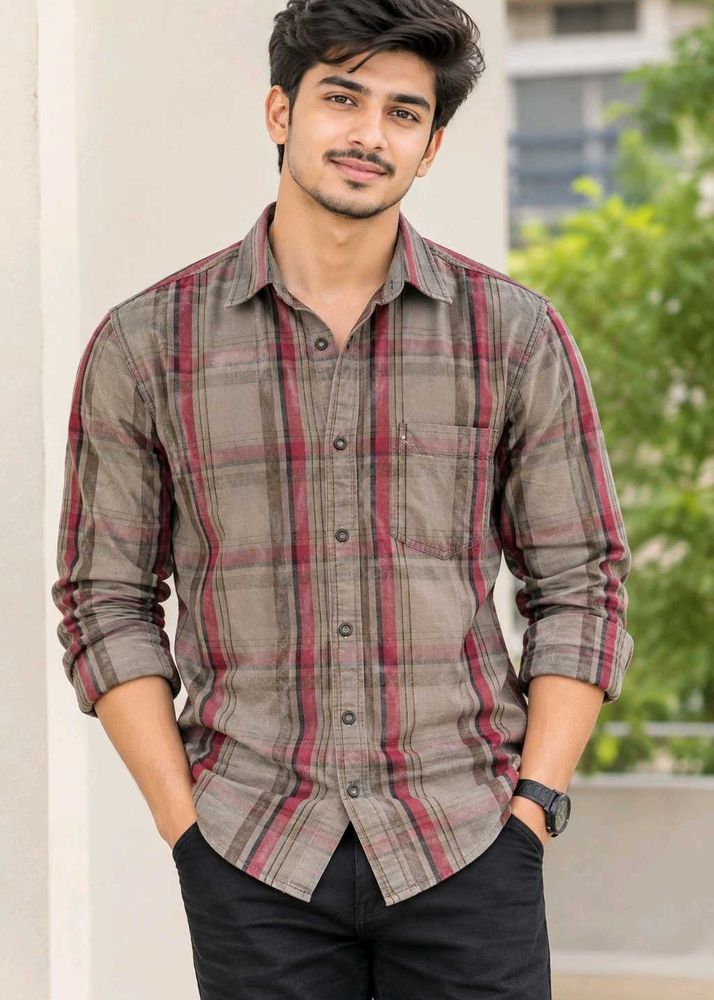 boys Plaid Casual Shirt