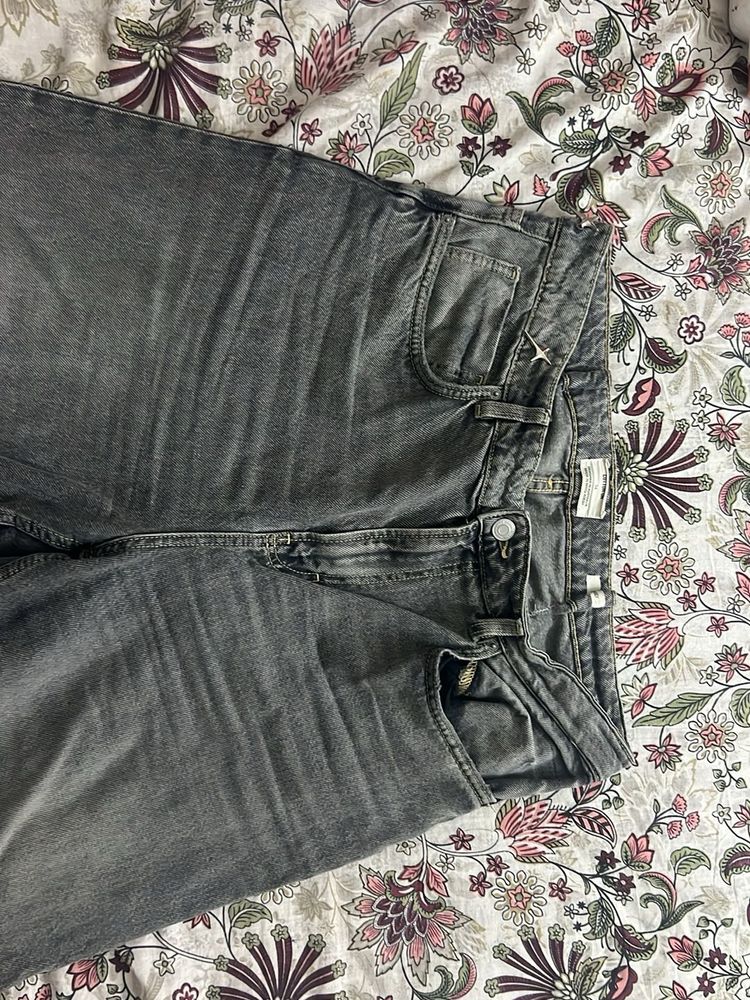 Grey Wash Denim Jeans