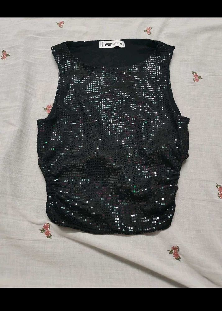 Sparkling Sequin Sleeveless Top