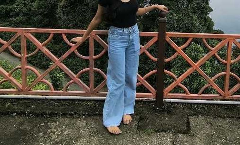 Light Wash Wide Leg Jeans