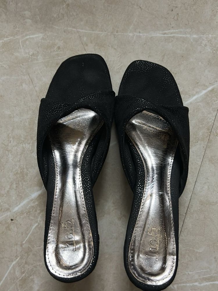 Black Block Heel