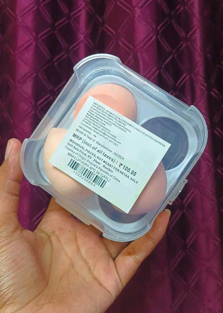 Makeup blender Puff Set pack of 3