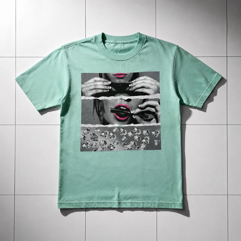 Mint Green Graphic T-Shirt