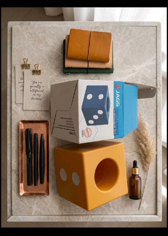 Unique Dice Pen Holder &amp; Decor