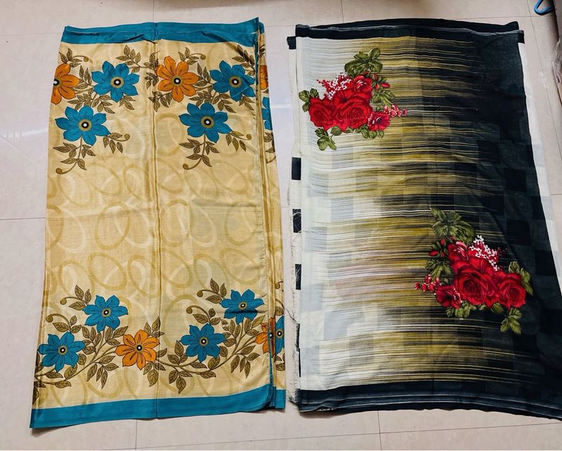 Beautiful Floral Print Daily ware Sarees