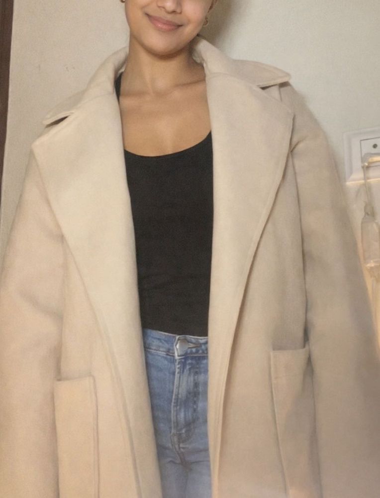 Elegant Beige Trench Coat