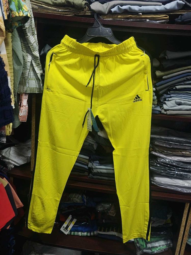 Bright Yellow Adidas Track Pants