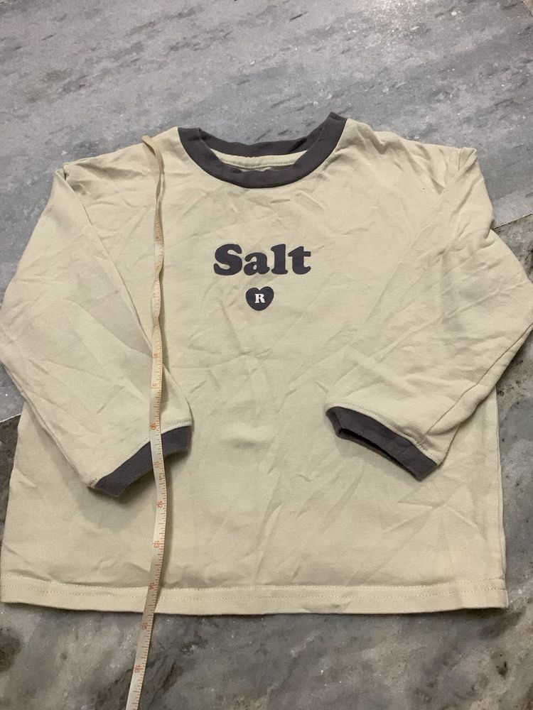 Cute Salt Graphic Long Sleeve Tee