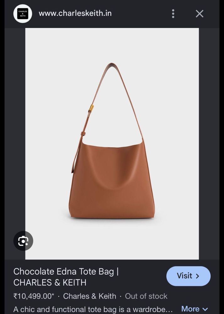Charles &amp; Keith Stylish Tan Handbag