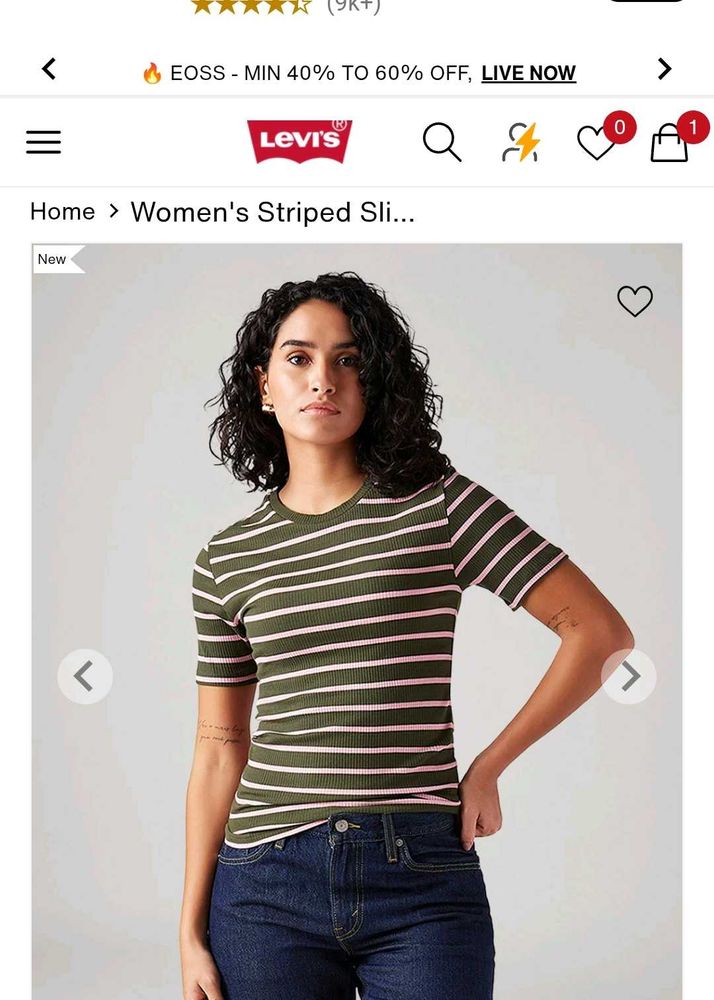 Levi's Striped Knit Top