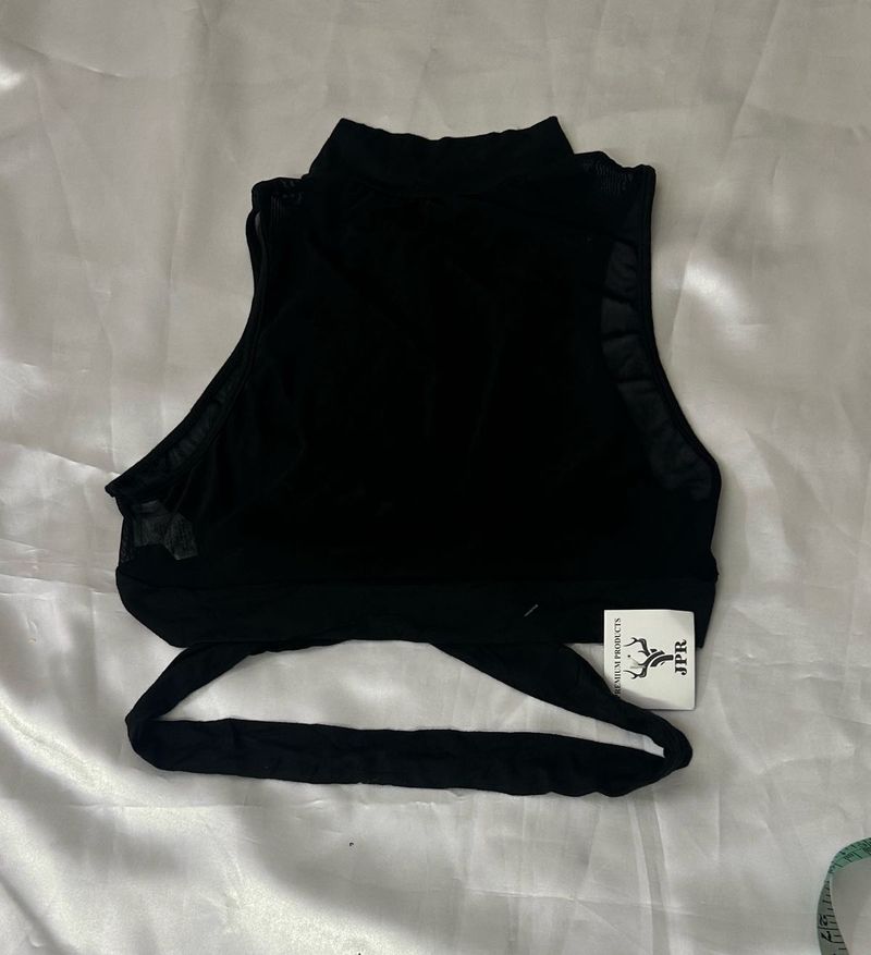 SHEIN Black Crop Top