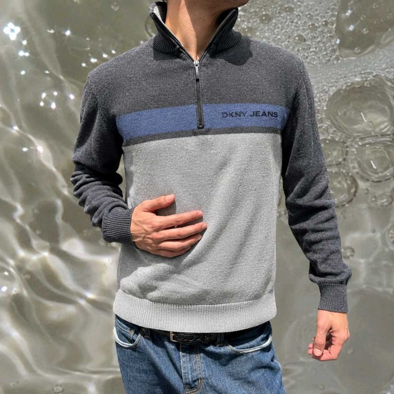 Mens DKNY half zip sweater Size S