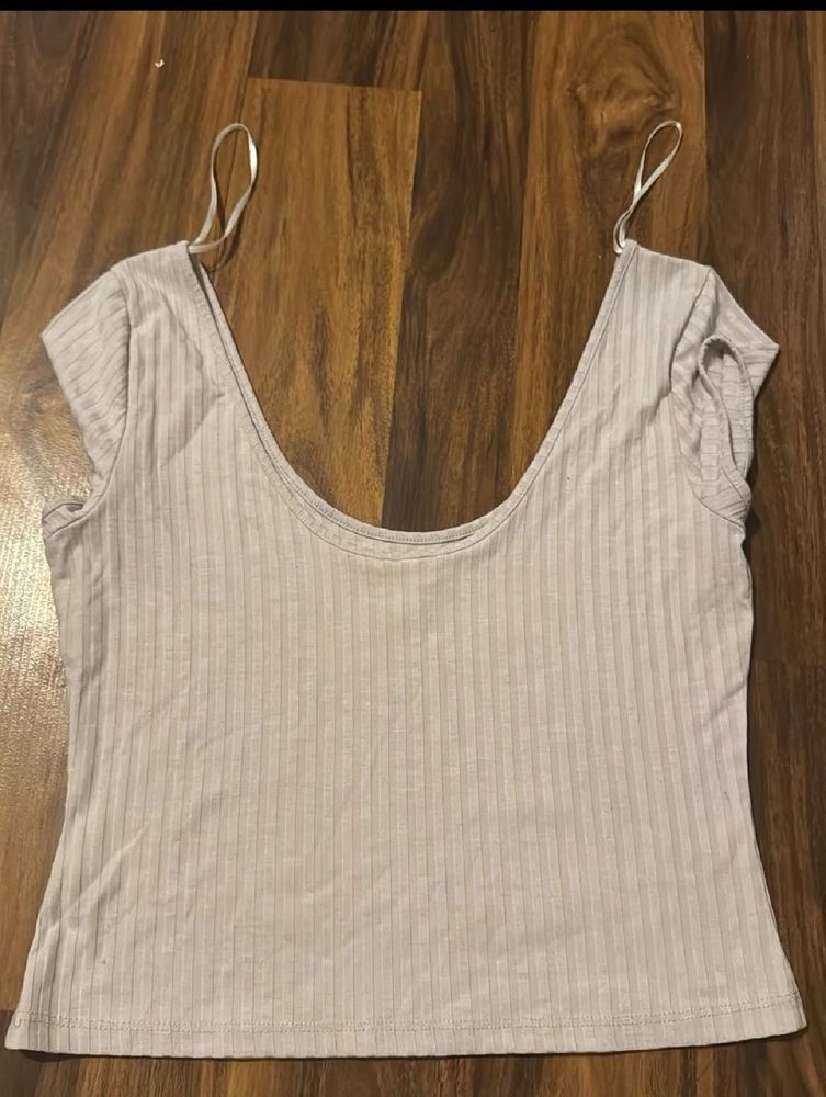 Ribbed Cropped Tank Top