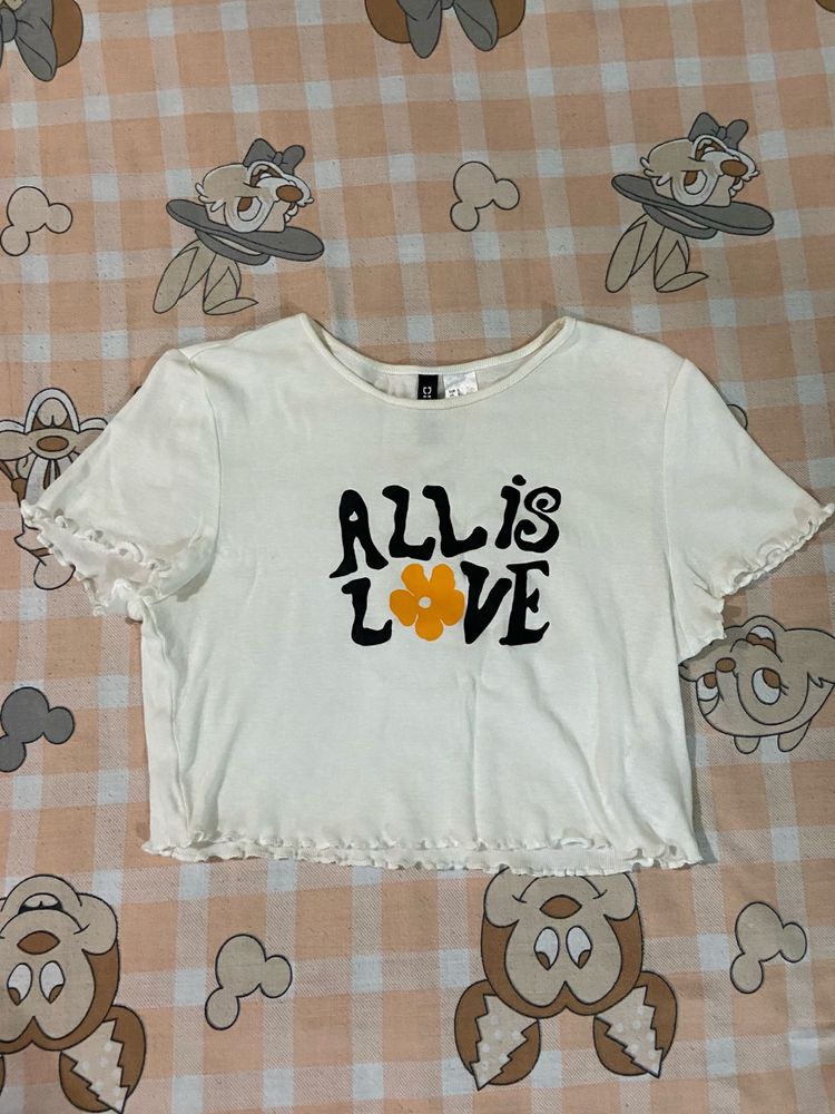 Cute "ALL IS LOVE" Graphic Tee