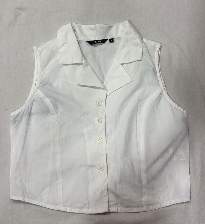 White Sleeveless Top