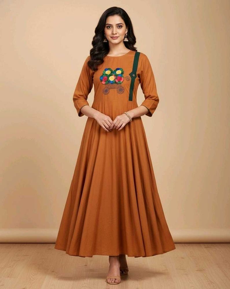 Rajwadi One piece anarkali kurti