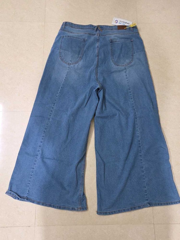 Wide Leg Denim Jeans