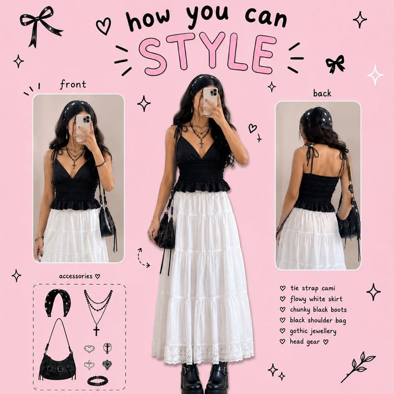 Completely New Midnight Muse Smocked Cami