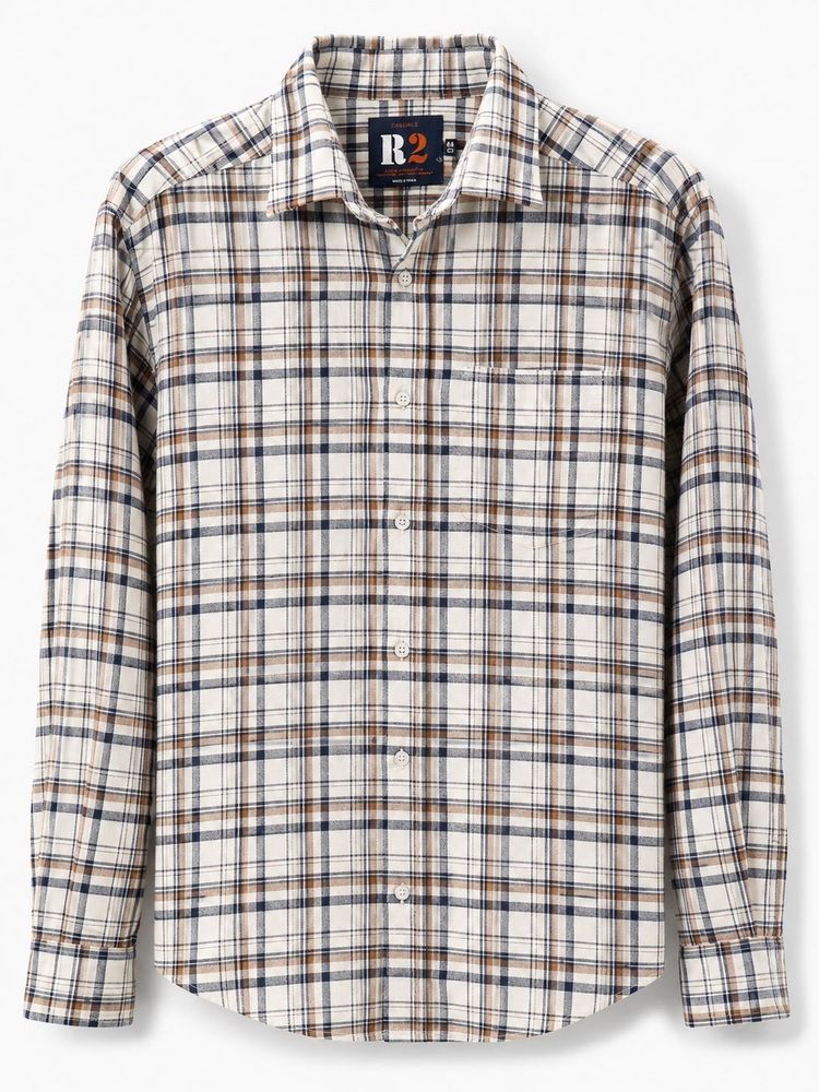 Men's Plaid Button-Down Shirt