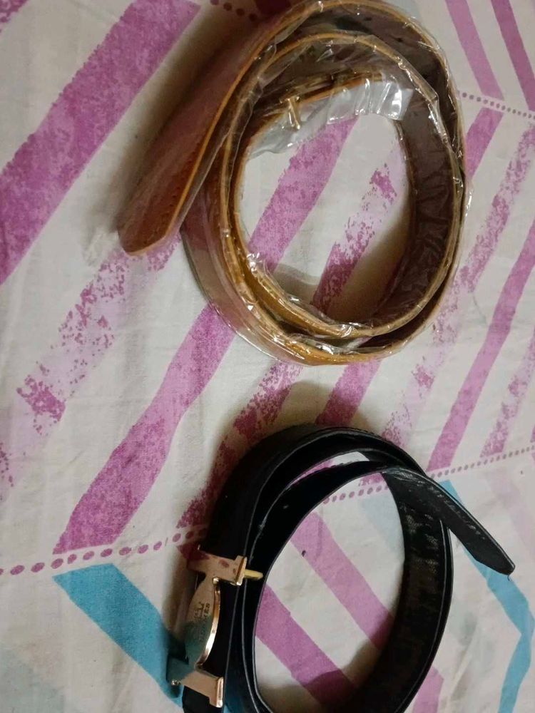 Stylish Women's Belts - Set of Two