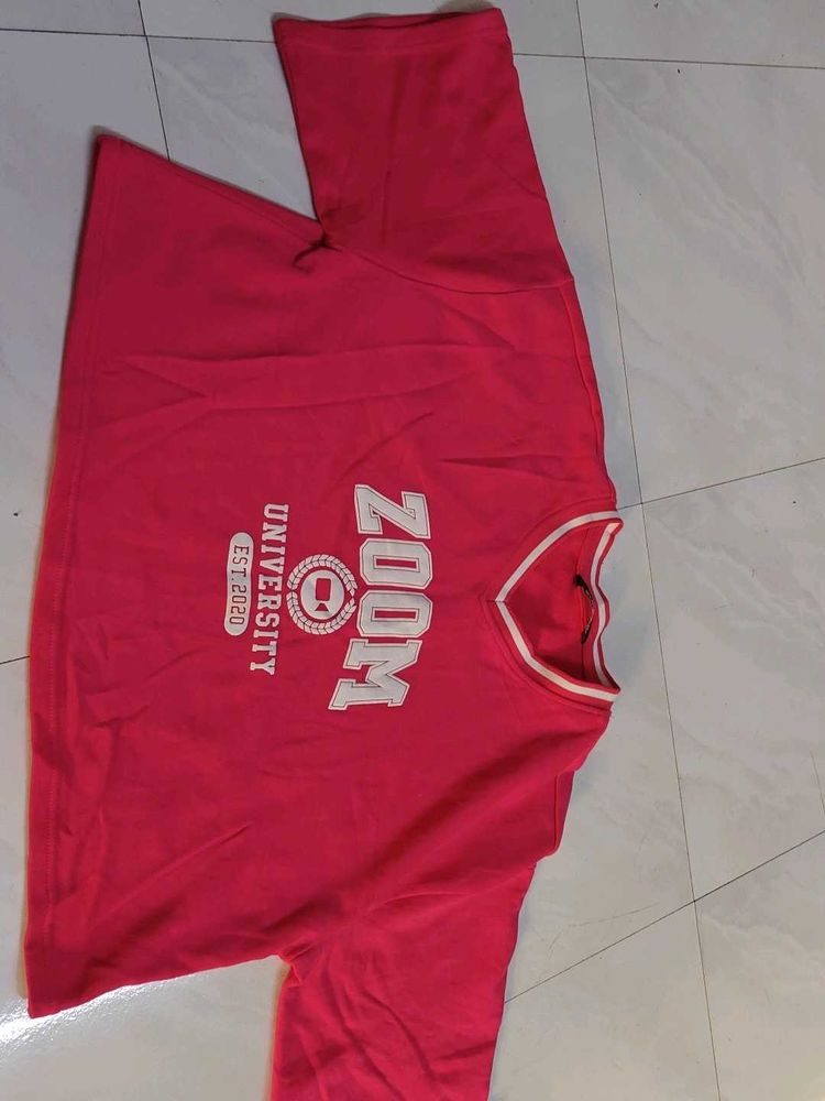 Pink "Zoom University" T-Shirt